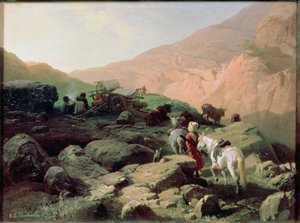コーカサス、1872 作： Pawel Kowalewsky